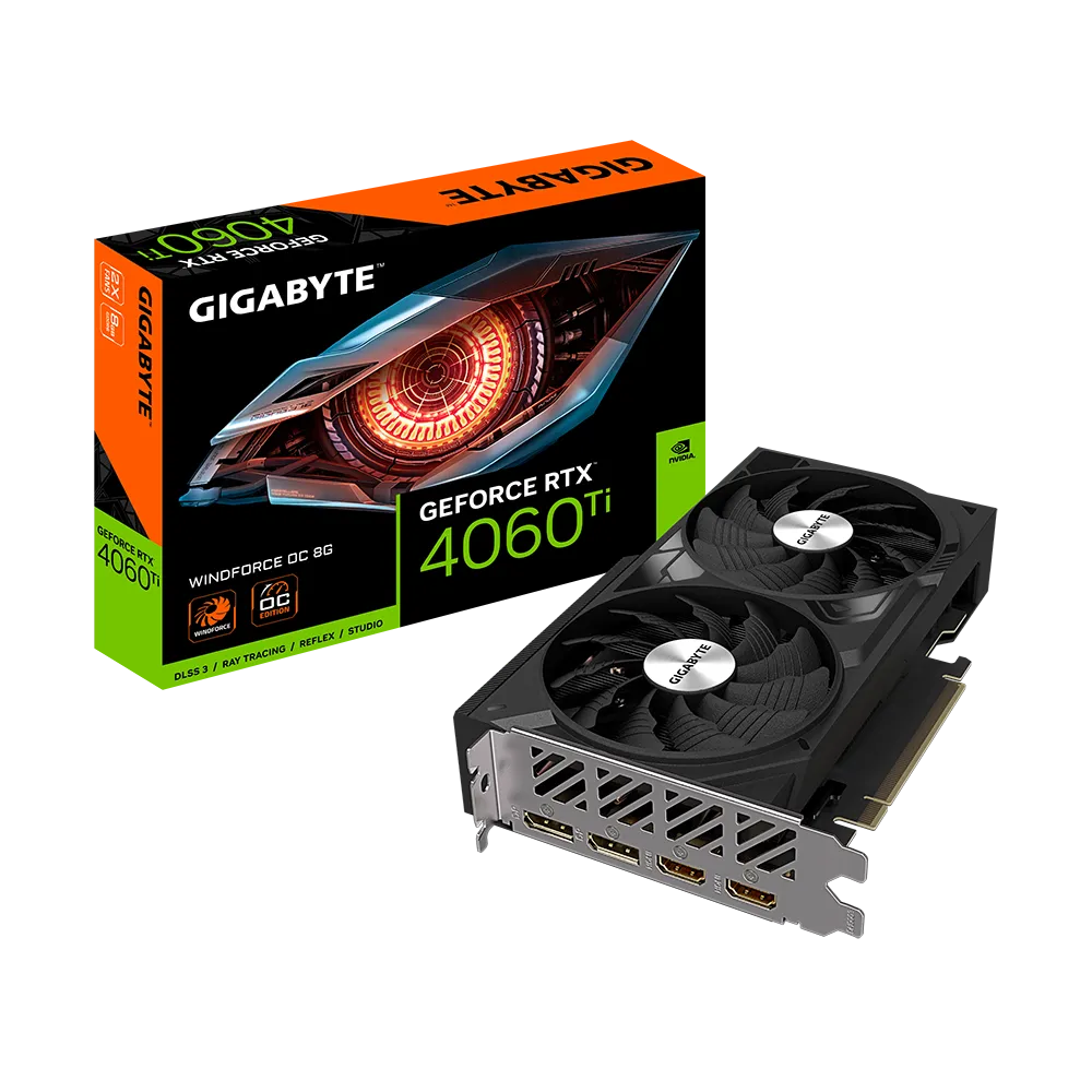 Gigabyte GeForce RTX 4060 Ti OC 8GB Windforce OC Gigabyte GeForce RTX 4060 Ti OC 8GB Windforce OC